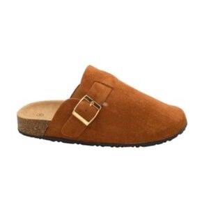 Women's Suede Clogs  Mules Cork Footbed Sandals Potato Shoes with Arch Support